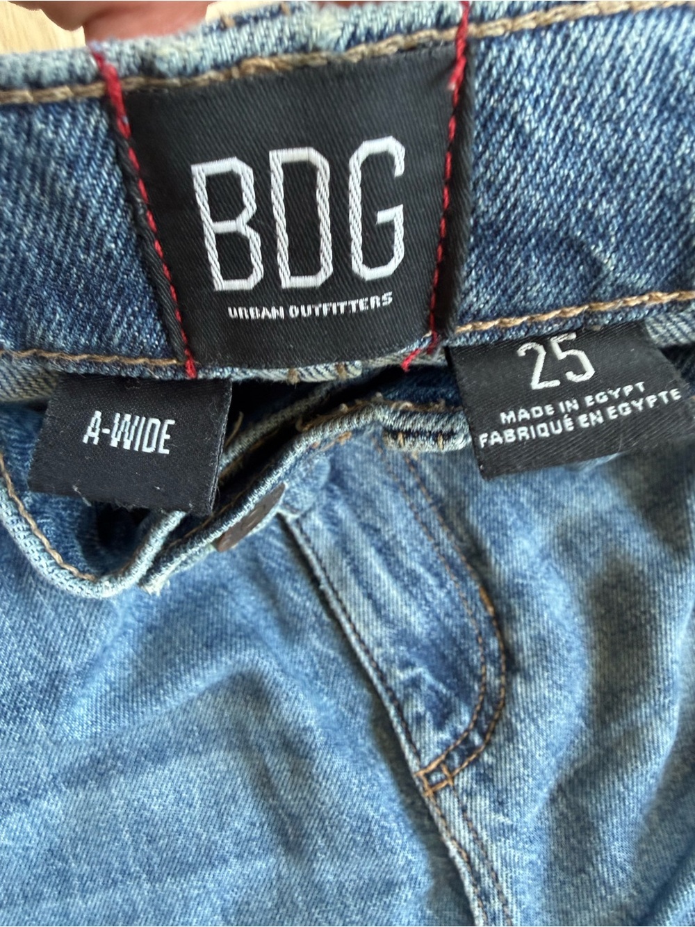 BDG Medium Blue Wide-Leg Denim Jeans - Picture 4 of 4